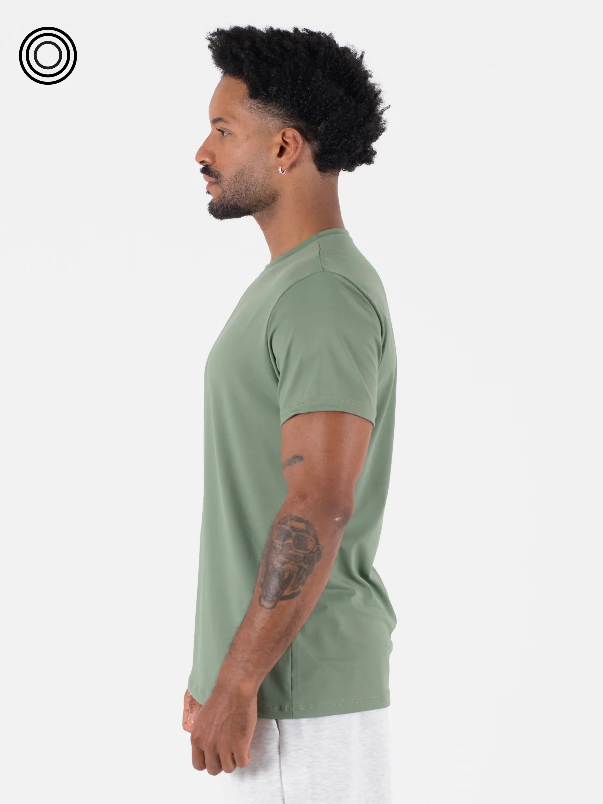 Camiseta basica hombre ibiza verde botella claro - Imagen 3