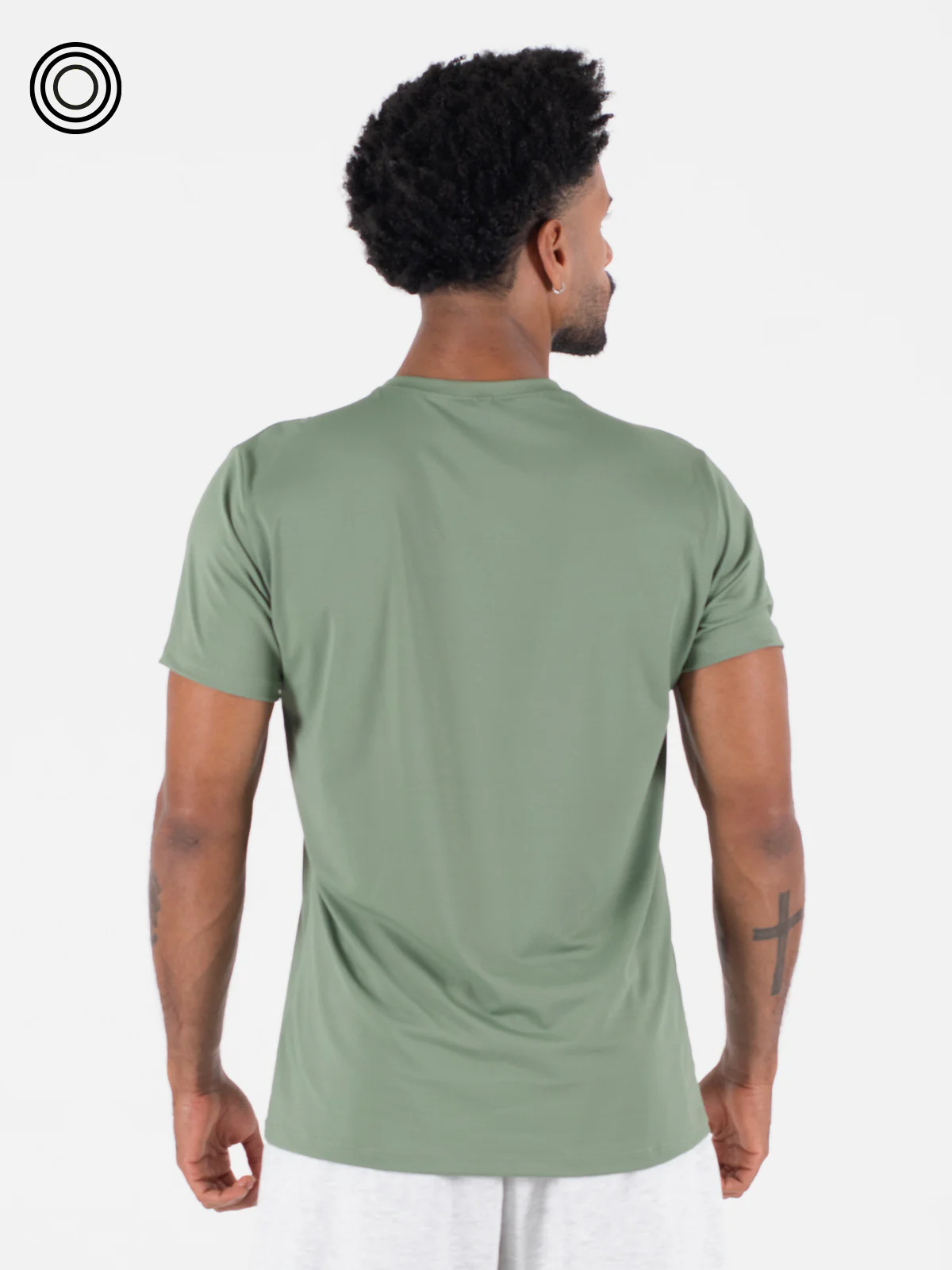 Camiseta basica hombre ibiza verde botella claro - Imagen 4