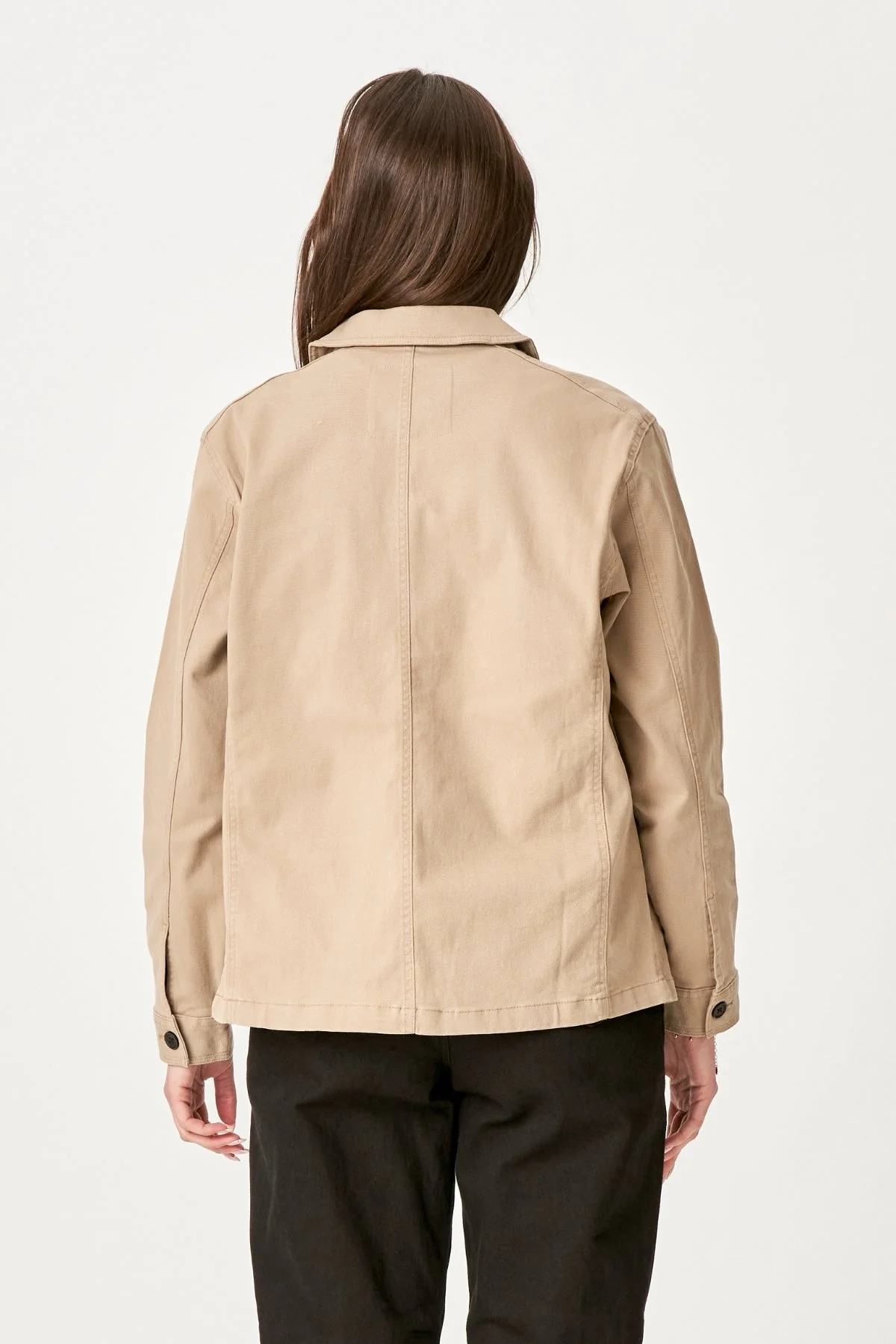 Overshirt de sarga - beige - Imagen 7