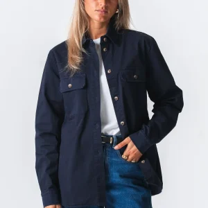 Camisa de sarga ámbar - Azul marino