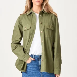 Camisa de sarga ámbar - Verde