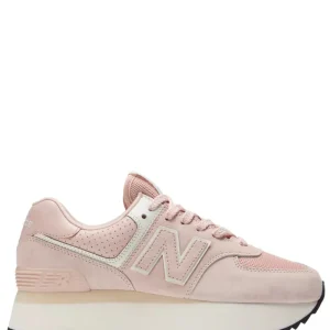 New Balance rosa gamuza plataforma