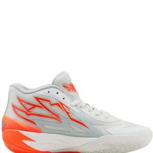 N373O PUMA MB.02 Gorangé Basketballschuhe Gris Naranja