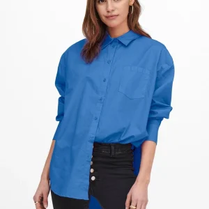 Camisa suelta de Corina - azul marino