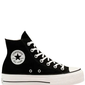 N373O CONVERSE 560845C LONA NEGRO DOBLE PLATAFORMA Chuck Taylor en Plataforma de Lona