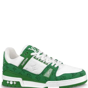 N372O TENIS LV TRAINER DENIM VERDE LOUIS VUITTON