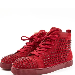 N372O  Christian Louboutin Rojo bota gamuza