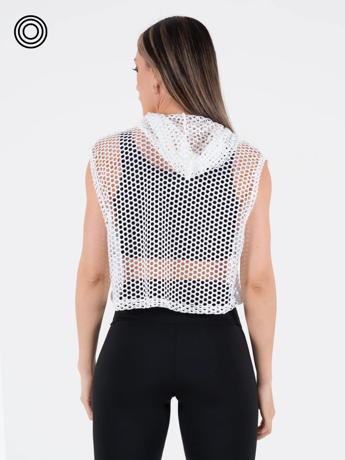 esqueleto con capucha malla blanco - Imagen 4