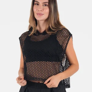 Esqueleto con capucha malla negro