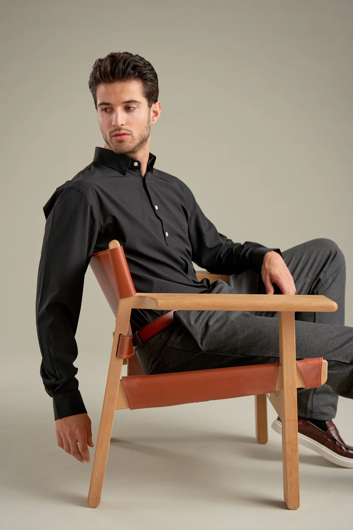 The Original Premium Performance Skjorte - Negro - Imagen 3