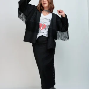 Falda Vaquera Tachas Plata