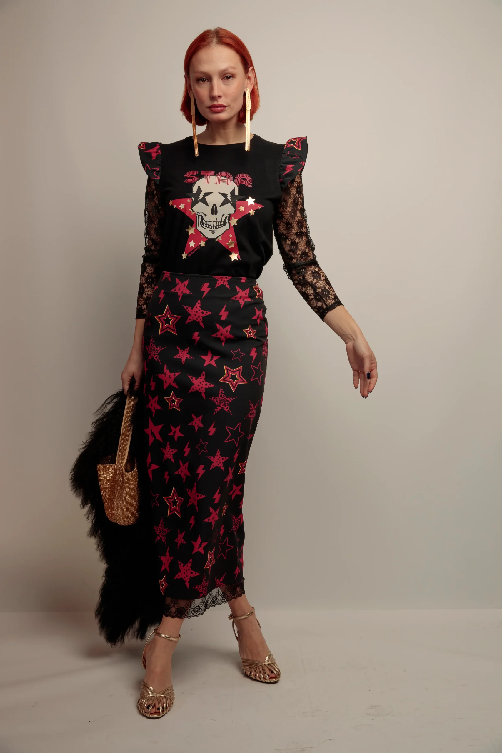 Falda Encaje Fiesta - Imagen 3