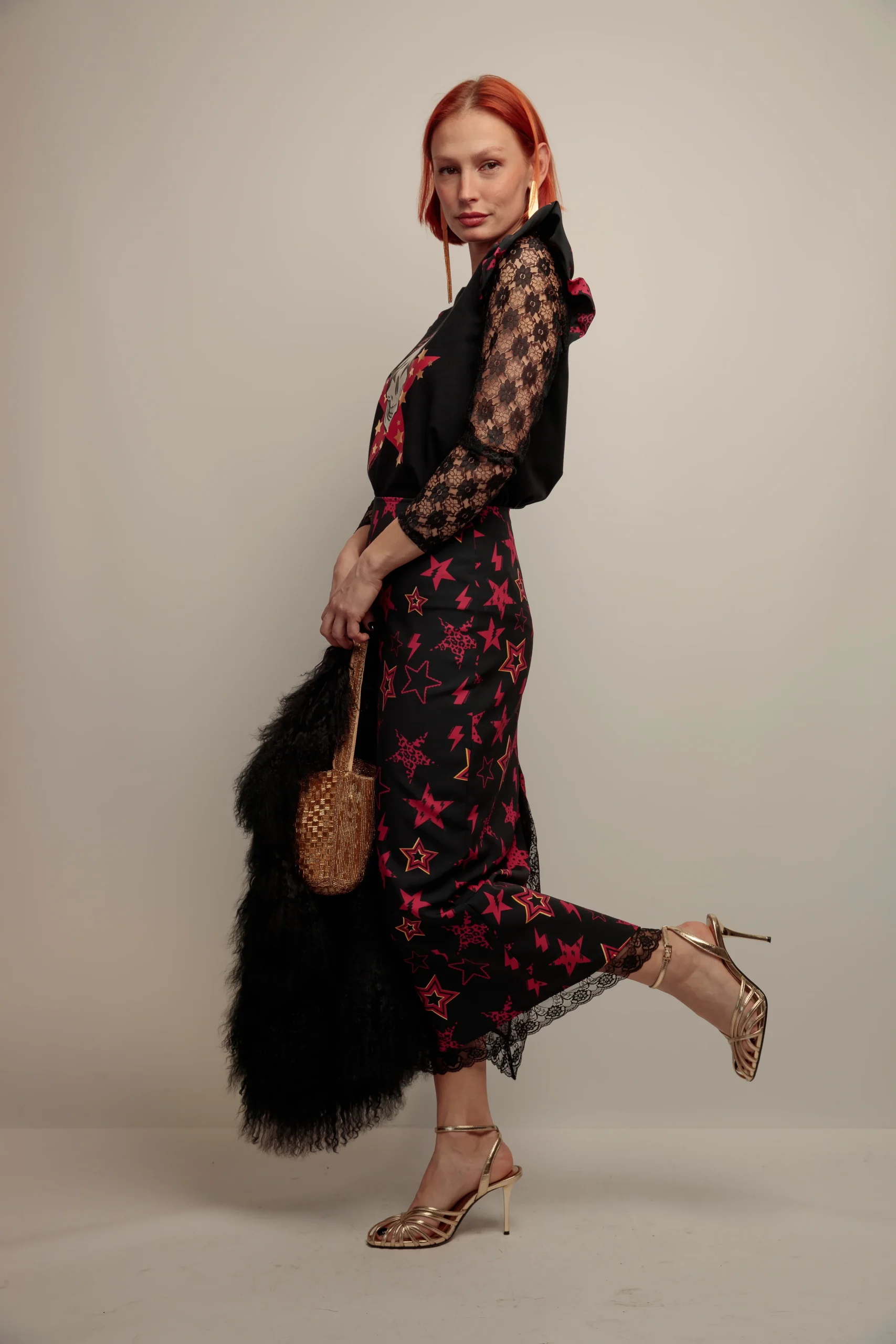 Falda Encaje Fiesta - Imagen 5