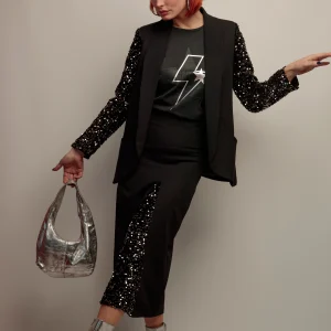 Falda Combinada Lentejuelas