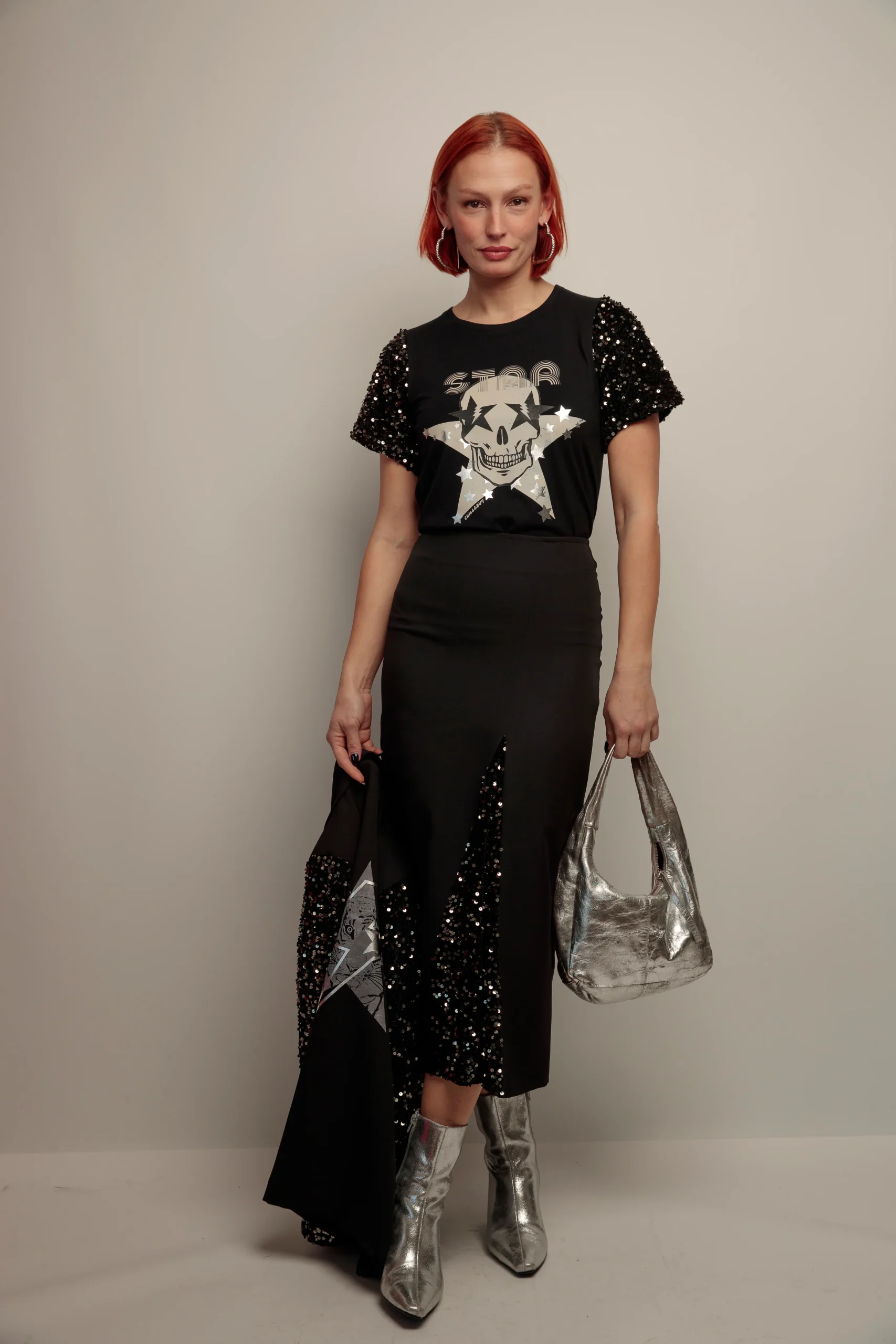 Falda Combinada Lentejuelas - Imagen 3