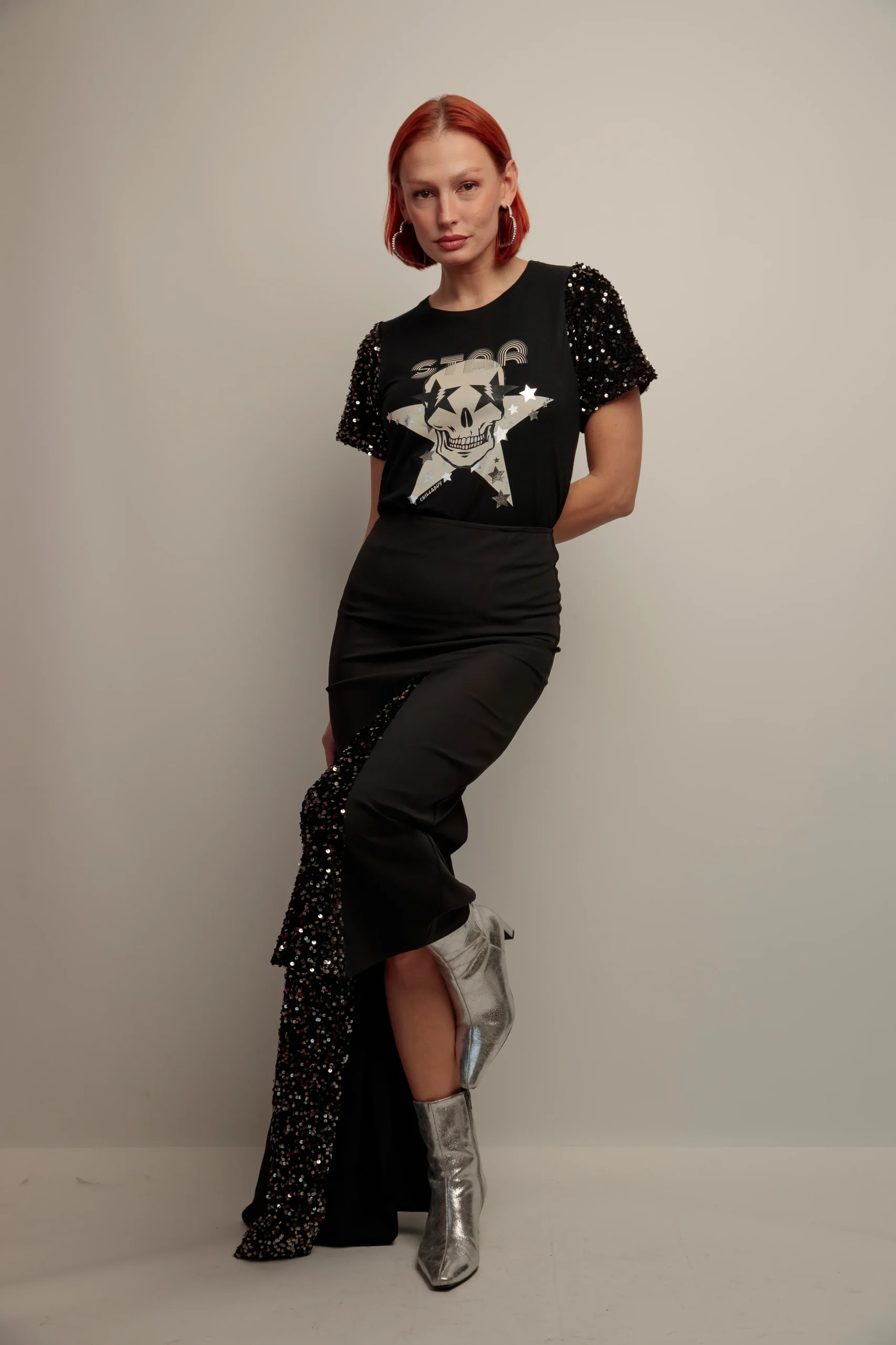 Falda Combinada Lentejuelas - Imagen 4