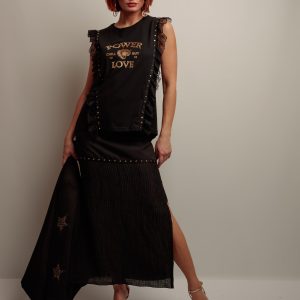 Falda Textura Combinada