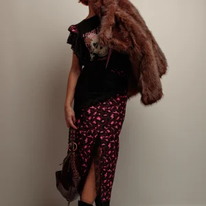 Falda Encaje Print Caye