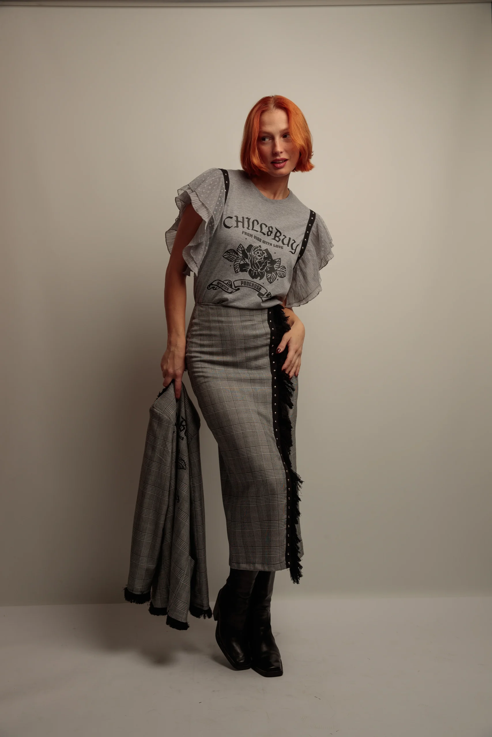 Falda Flecos Gales - Imagen 3