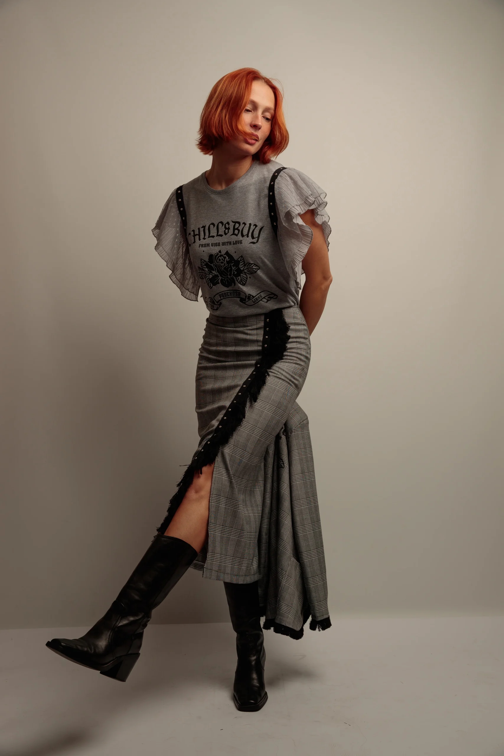 Falda Flecos Gales - Imagen 4