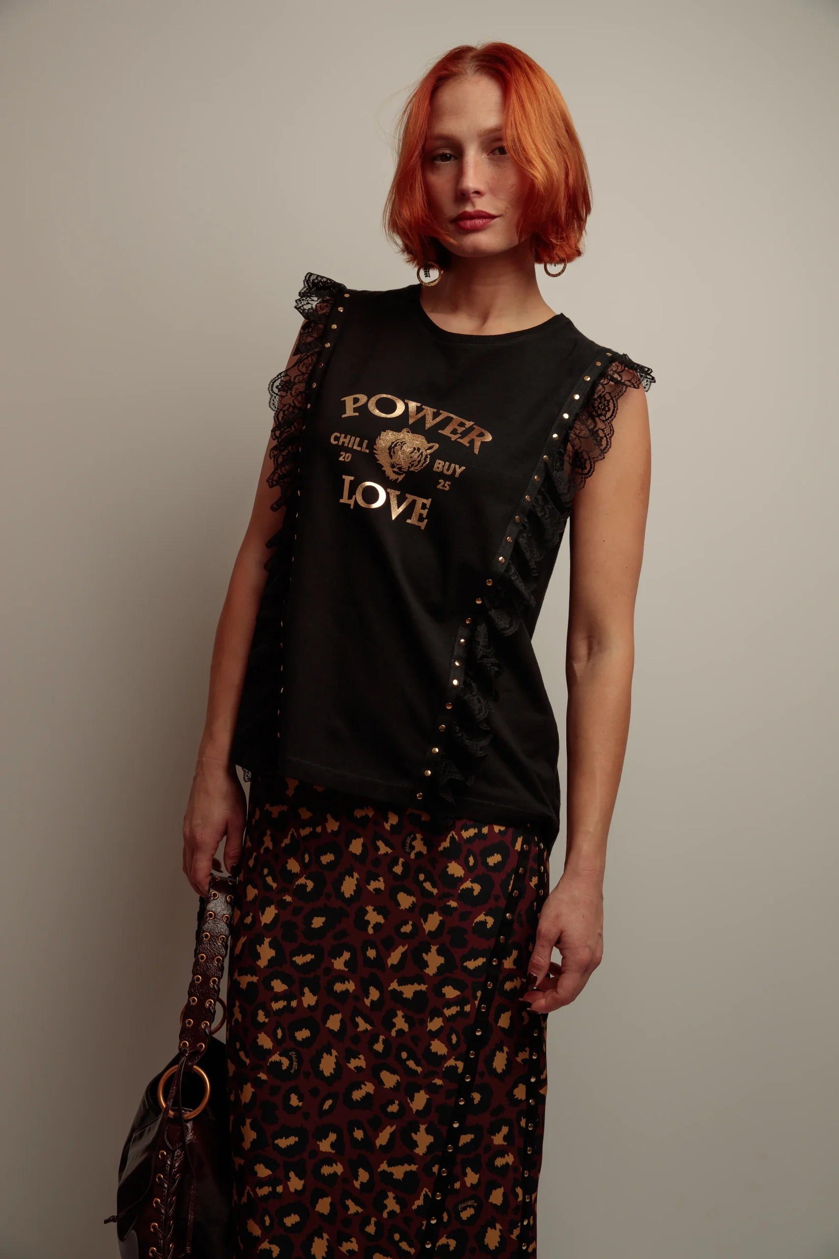 Falda Tachas Print Star - Imagen 5