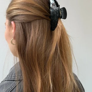 Central de cabello - Black Glitter