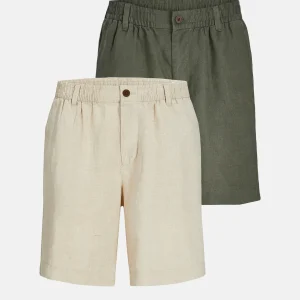 Lino Shorts - Paquete de paquete (2 pcs).