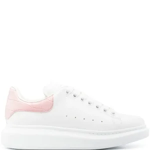 Alexander McQueen tenis oversize talón rosa drilo