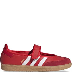 Adidas tenis Samba Mary Jane color rojo blanco