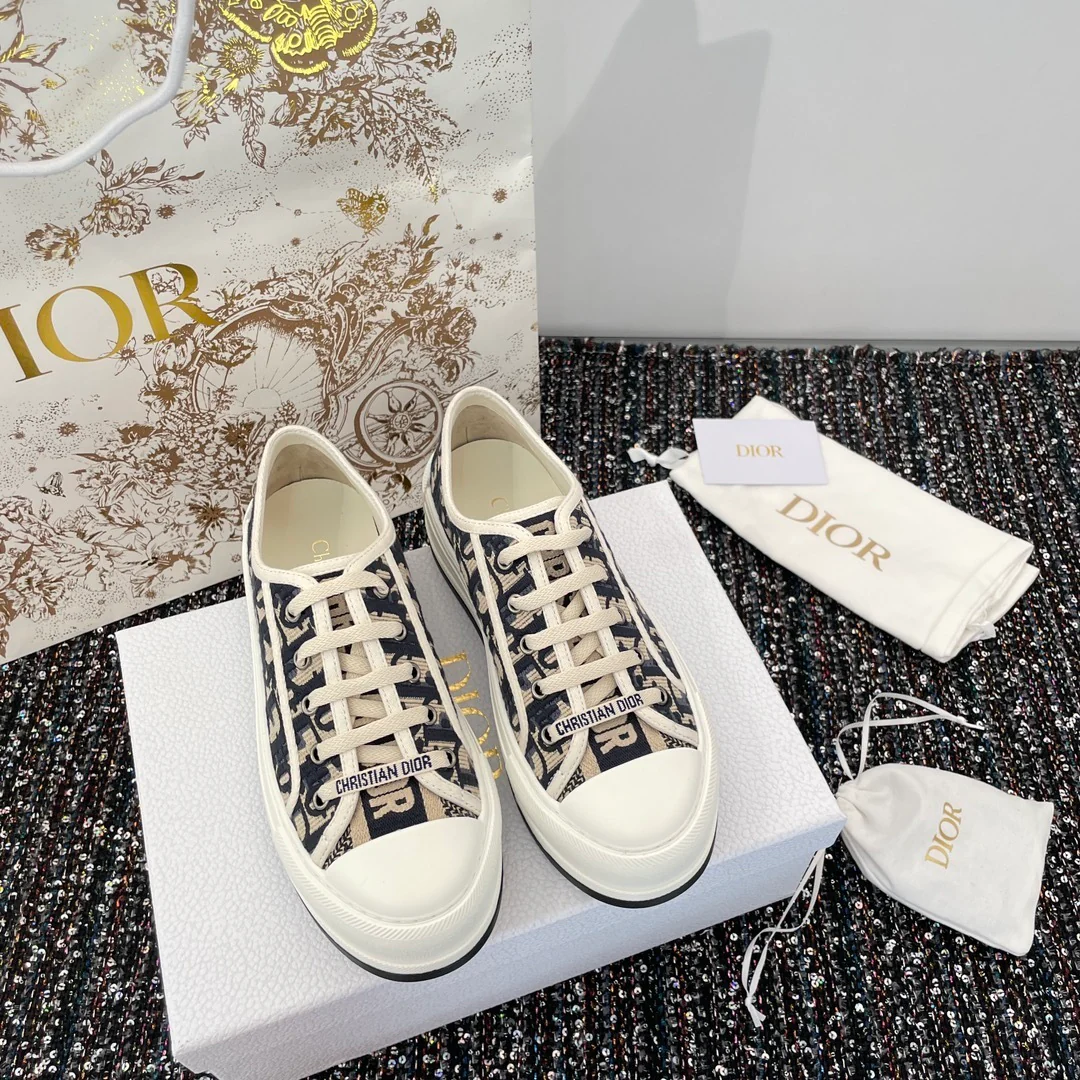 Christian Dior Sneakers Women Fabric blue - Imagen 9