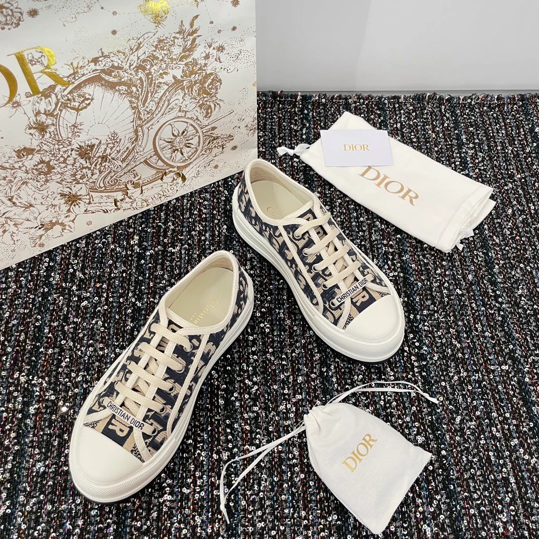 Christian Dior Sneakers Women Fabric blue - Imagen 6