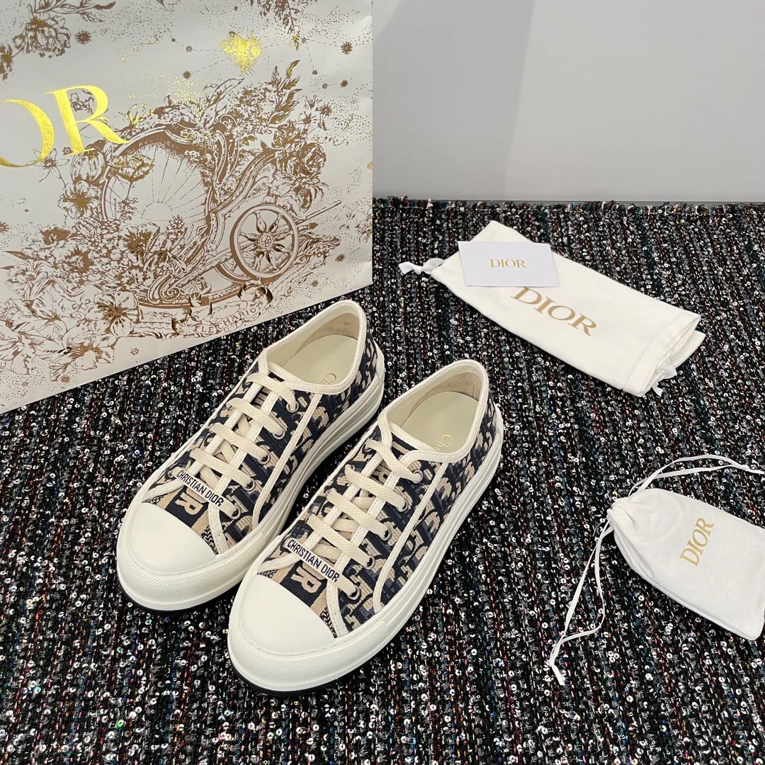 Christian Dior Sneakers Women Fabric blue - Imagen 5