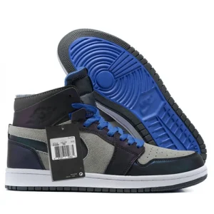 N375O Jordan 1 Gris azul morado tornasol