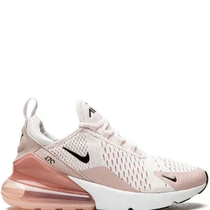 N372O Nike tenis Air Max 270
Rosa claro, blanco, diseño a paneles, detalle del logo Swoosh característico, logo en el contrafuerte, detalle de malla, puntera redonda, cierre con agujetas en la parte delantera, suela de goma y suela Air Max.