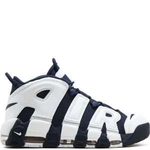 N373O Nike tenis Air More Uptempo Azul Marino Blanco