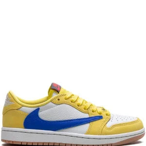 Jordan tenis Air Jordan 1 Retro Low Canary de JORDAN x Travis Scott