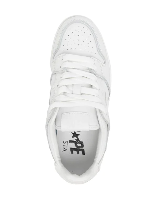 N373O A BATHING APE® tenis bajos BAPE STA Blanco total - Imagen 4