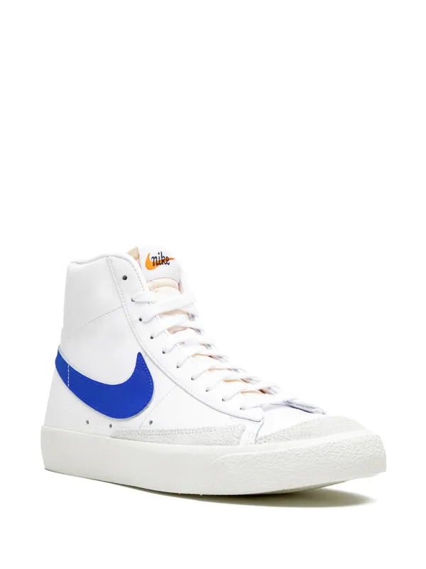 Tenis Nike Blazer Mid '77 Blanco Azul - Imagen 4