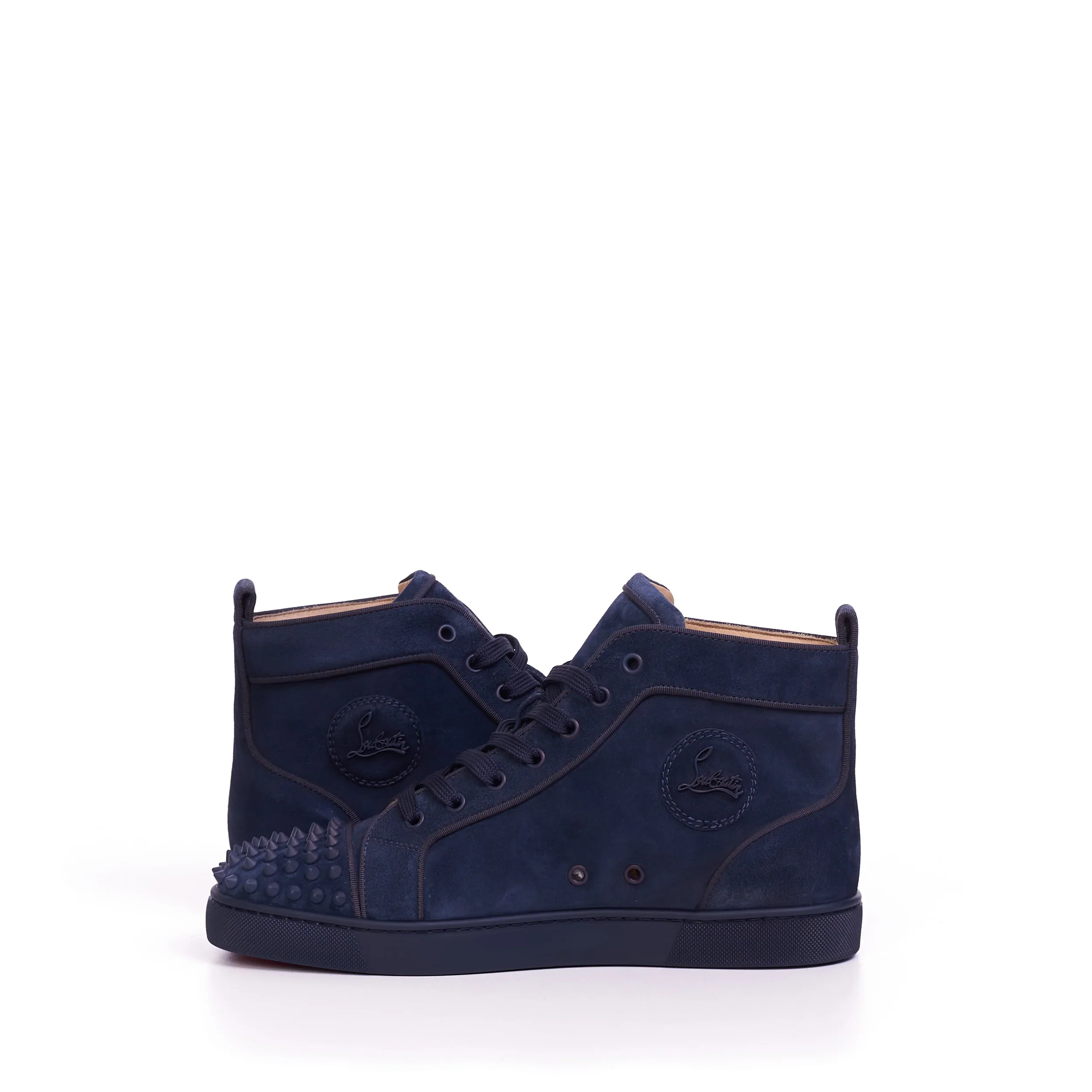 (G5) Christian Louboutin Lou Spikes Azul Marino - Imagen 3