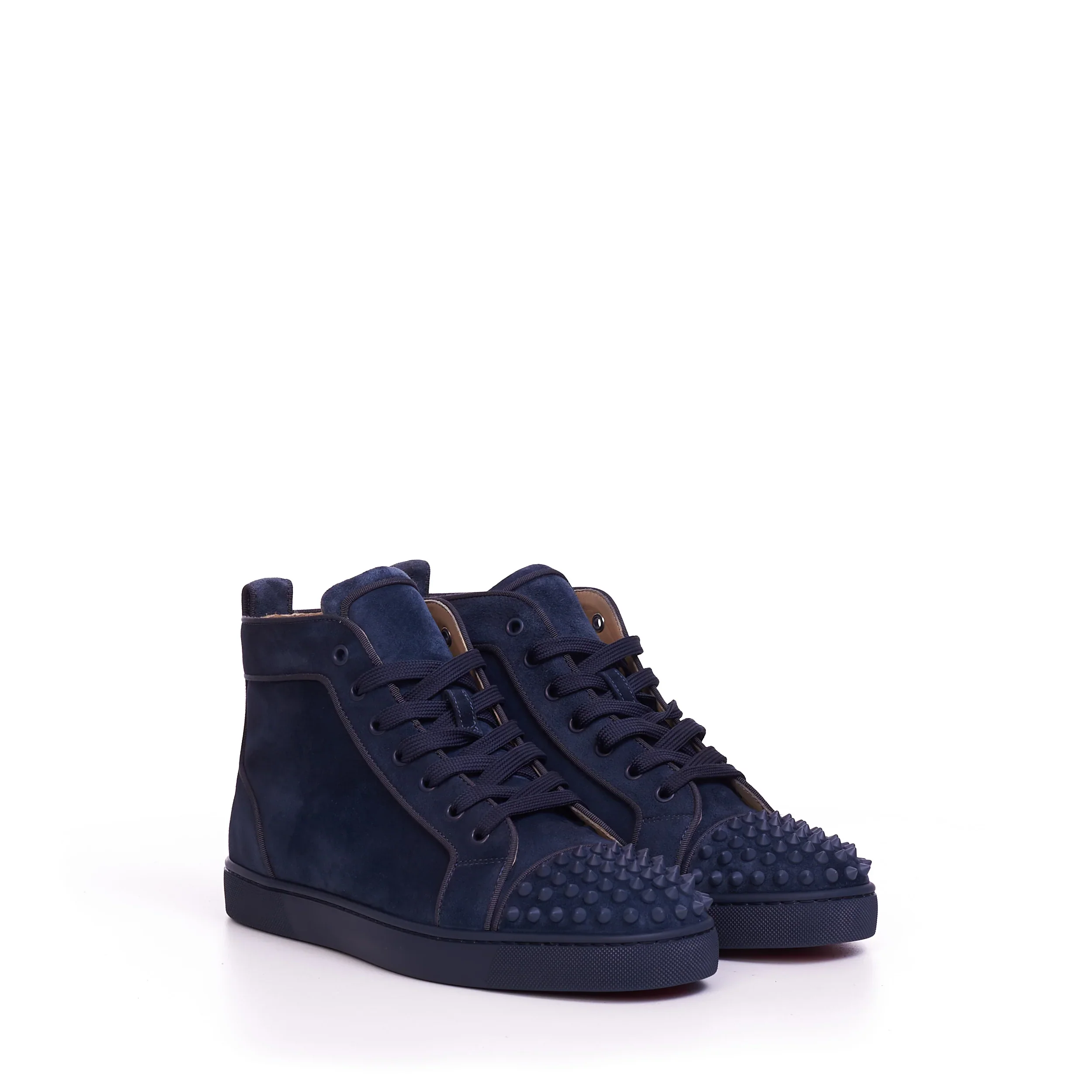 (G5) Christian Louboutin Lou Spikes Azul Marino - Imagen 5