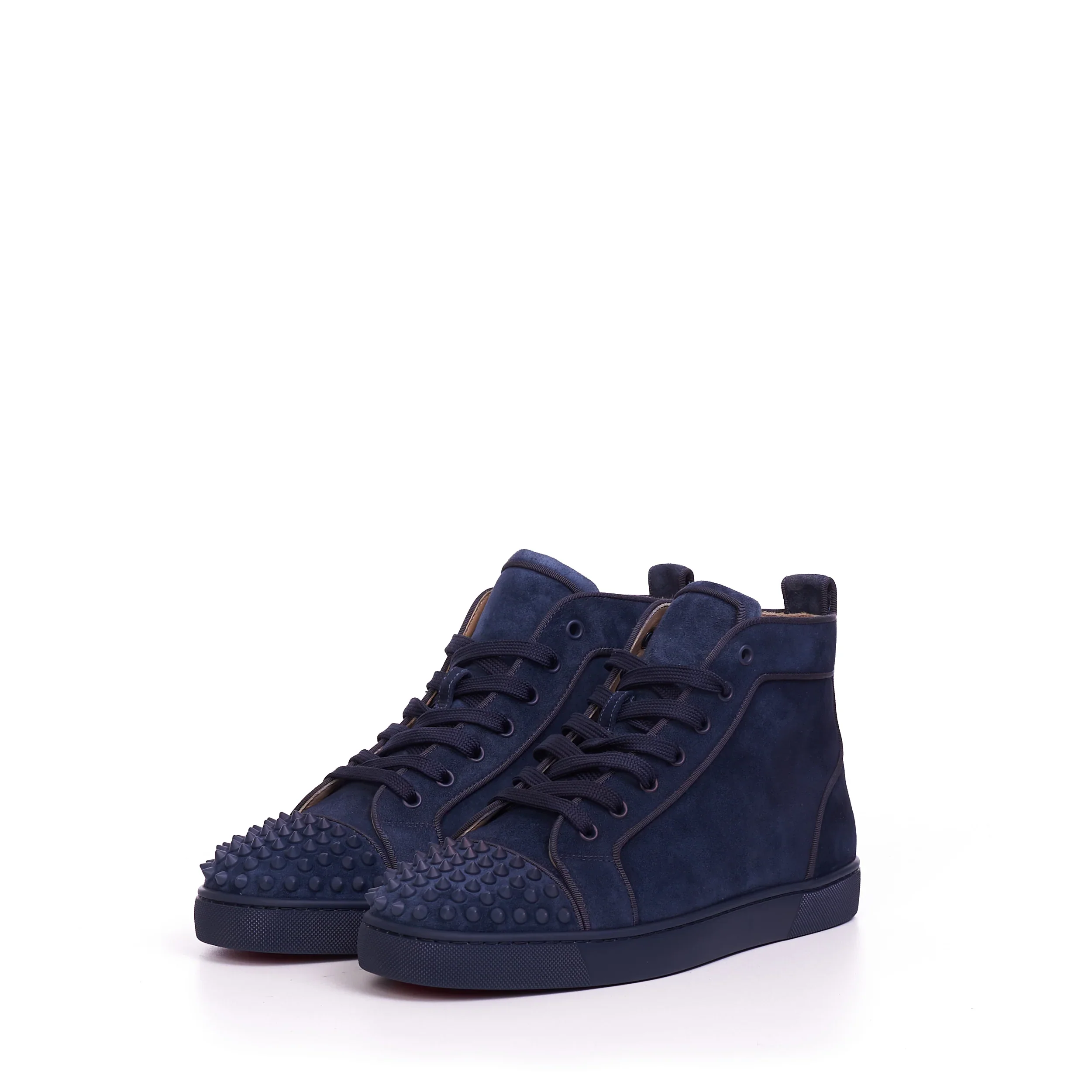 (G5) Christian Louboutin Lou Spikes Azul Marino - Imagen 7