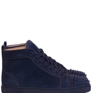 (G5) Christian Louboutin Lou Spikes Azul Marino