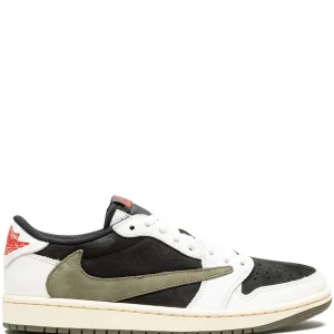 N372O (G5) Jordan tenis Air Jordan 1 Low OG Olive de Jordan x Travis Scott