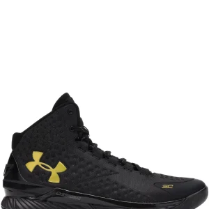 Under Armour Curry 1 Estandarte Negro y Dorado bota original