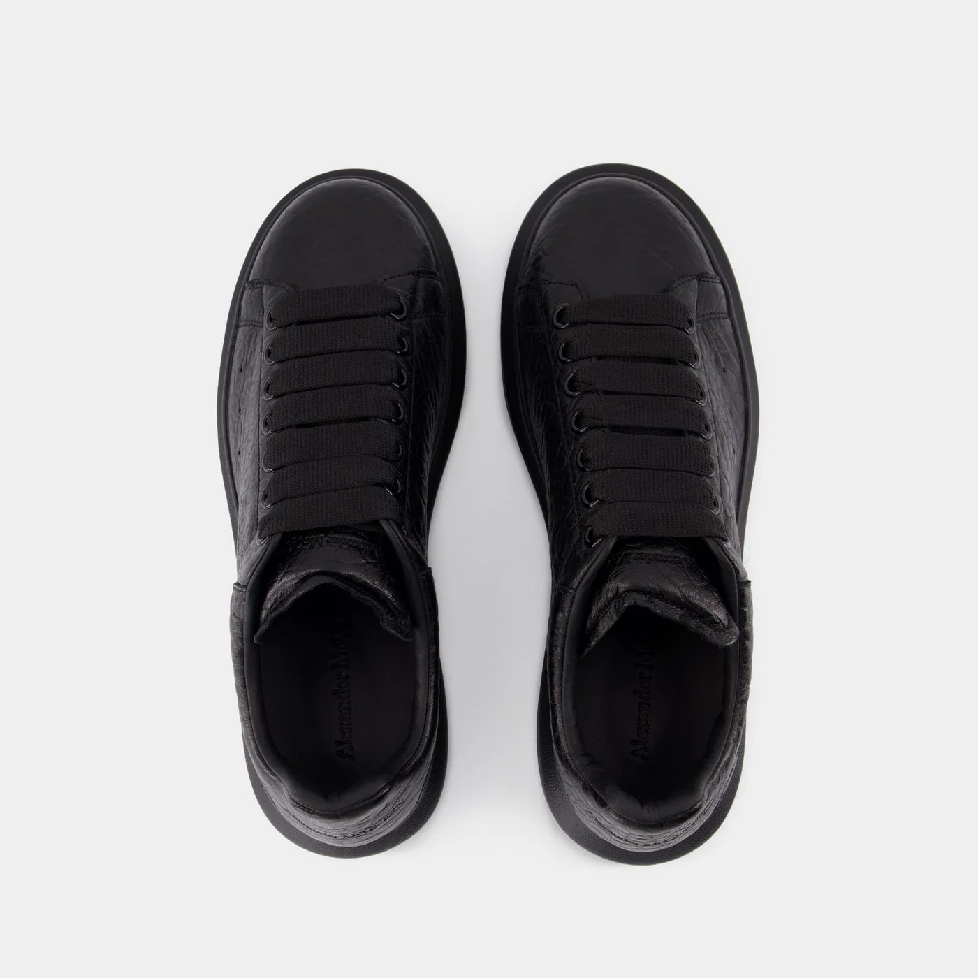 ALEXANDER MCQUEEN Oversized Sneakers - Alexander McQueen - Leather - Black - Imagen 5