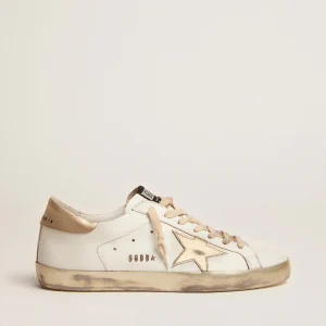 Super-Star para mujer con ribete y mensaje dorado brillante