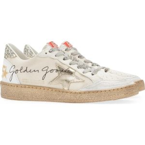 Super-Star para mujer con ribete y mensaje dorado brillante