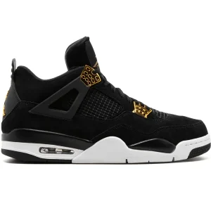 (G5) Jordan tenis Air Jordan 4 Retro Royalty negro suela blanca