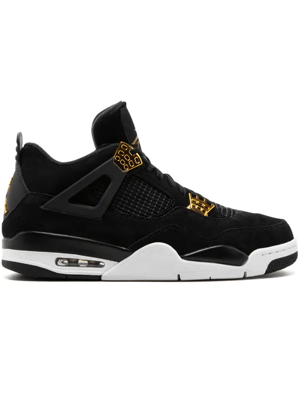 (G5) Jordan tenis Air Jordan 4 Retro Royalty negro suela blanca