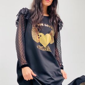 Vestido Abullonado Corazón True Love